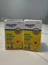 Adult Low Dose Aspirin Safety Coated Tablets, 81 Mg, 60 Count, 2 Pack