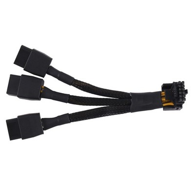 3X8Pin PCI-E auf 16Pin (12+4) PCI-E 5.0 12VHPWR Stecker 90-Grad Winkelkabel8996