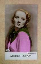 1935 Bridgewater Tobacco Cards Marlene Dietrich