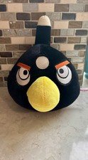 Angry Birds Black Bomb Bird Plush Stuffed Animal Large 11 Rovio Game Toy