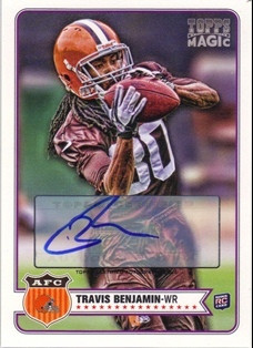 2012 Topps Magic Autographs #39 Travis Benjamin Auto Card