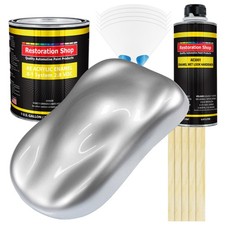 Restoration Shop Iridium Silver Metallic Acrylic Enamel Gallon Kit Auto Paint Restoration Shop Iridium Silver Metallic Acrylic Enamel Gallon Kit Auto Paint