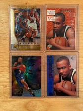 Stephon Marbury Rookie & Insert Card Lot (4) –Minnesota Timberwolves – 1996–1997