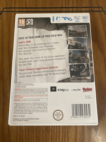 Sniper Elite Nintendo Wii Video Game Complete with Manual - Picture 3 of 3
