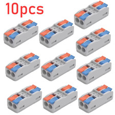 10pcs 2 In 2 Out Lever Wire Connector 32A Fas...