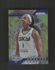 2024 Panini Prizm WNBA #14 Elizabeth Williams Fractal Prizms Blue #/49