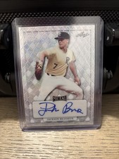 2022 Leaf Perfect Game - Metal Autographs Jackson Brasseux Silver Wave 6/9