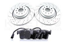 FOR MASERATI GHIBLI QUATTROPORTE 3.0 S 3.0 D REAR BRAKE DISCS PADS 670030934