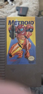 Metroid Yellow Label Variant Nintendo NES Cartridge & Sleeve Authentic & Tested