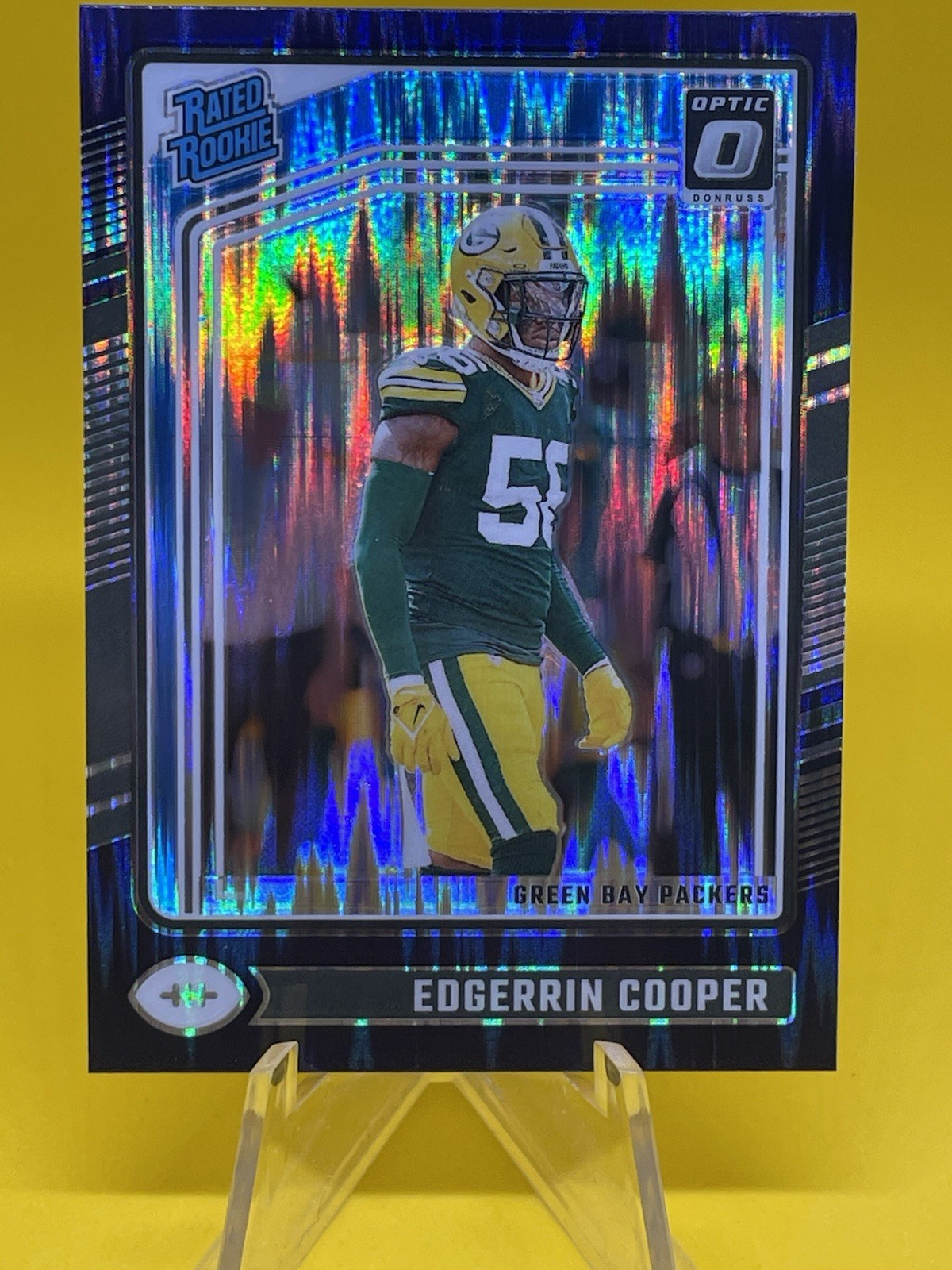 Edgerrin Cooper 2024 Panini Donruss Optic #231 Rated Rookie Purple Shock Packers