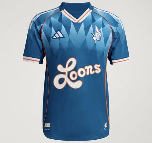 Adidas Minnesota United FC Authentic MLS Jersey Blue Short Sleeve JY3559