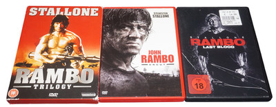 John Rambo 1-5 (DVDs) Komplett. (18) UNCUT! Sylvester Stallone
