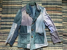kapital Kountry Denim Jacket Blue Patchwork Coverall Casual Outerwear #EL AIA