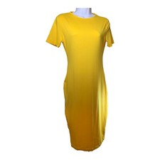 Mokoru Women's Casual Basic Pencil Dress Sexy Long Sleeve Bodycon Midi Club Dres
