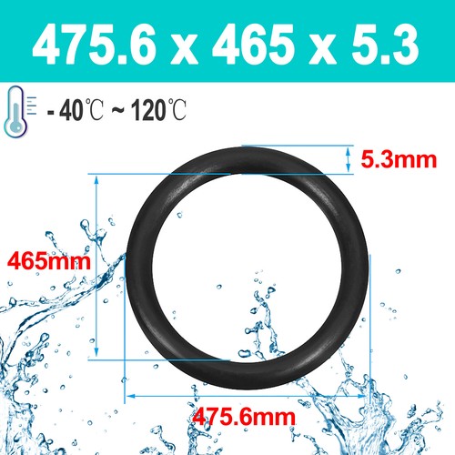 5.3mm Cross Section O Rings NBR Nitrile Rubber 15mm-600mm ID Oil Resistant Seals - Picture 157 of 177