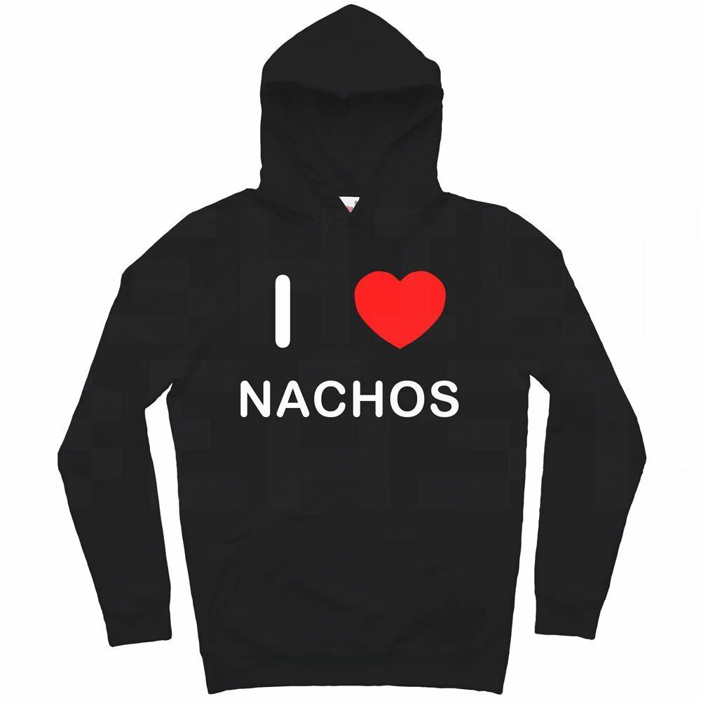 Lovable Nachos Print Hoodie - Cozy Adult Pullover with Long Sleeves