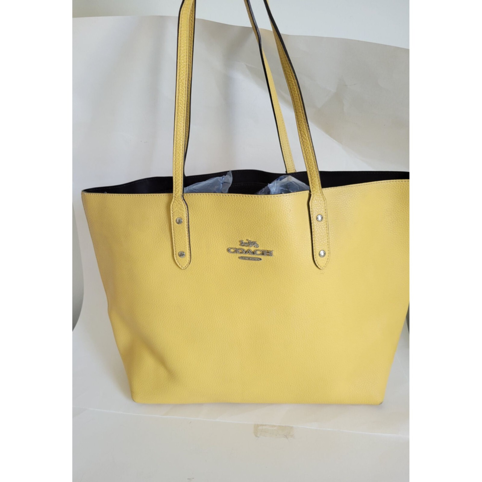 Coach Town Tote Yellow Mustard tote shoulder bag F726… Gem