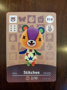 318 Stitches - Authentic new Animal Crossing Amiibo Card - free shipping! Mint! | eBay