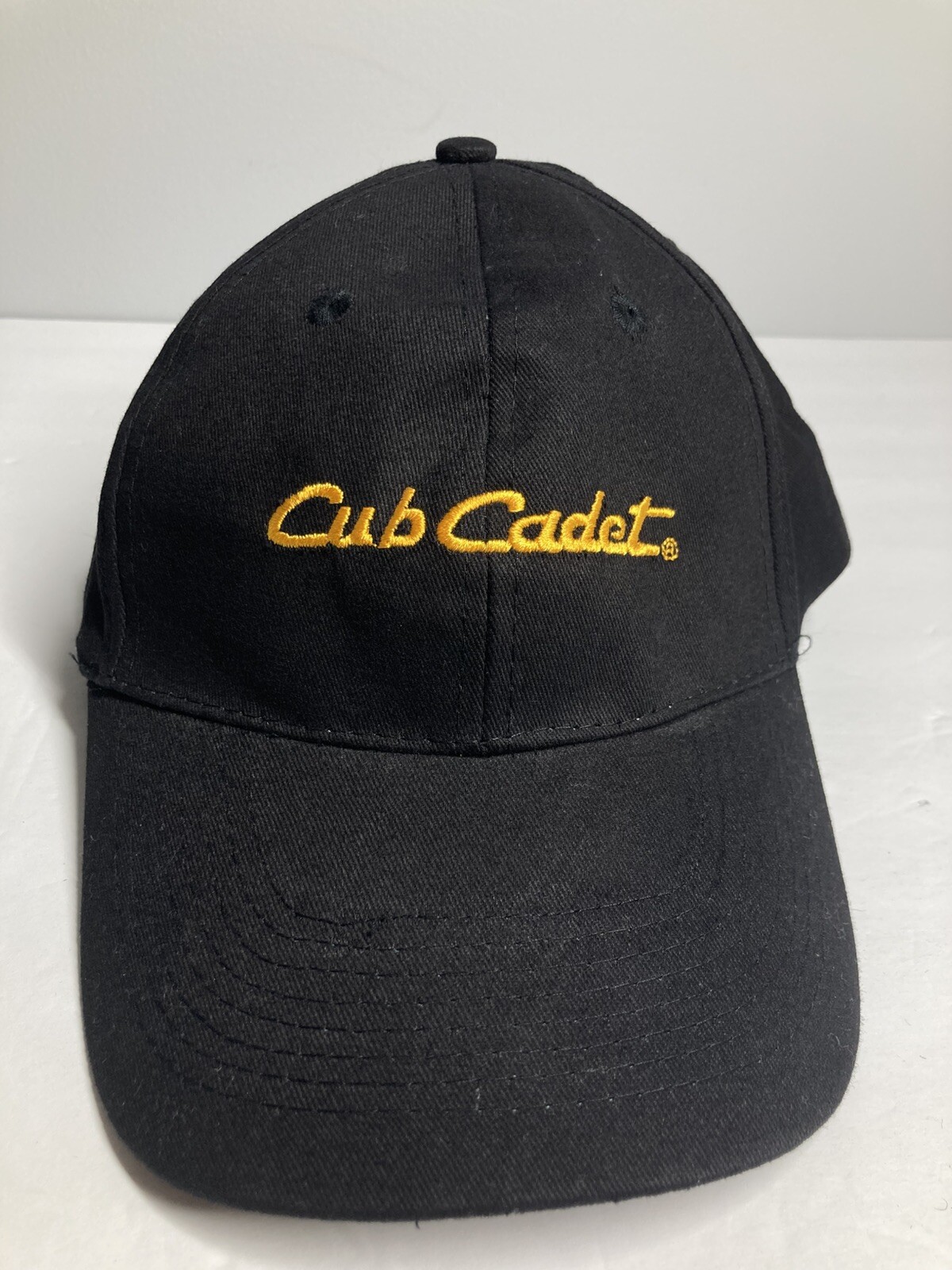 Cub Cadet Cap Hat Adult Adjustable Black Cotton Twill Employee Lawn Mowers