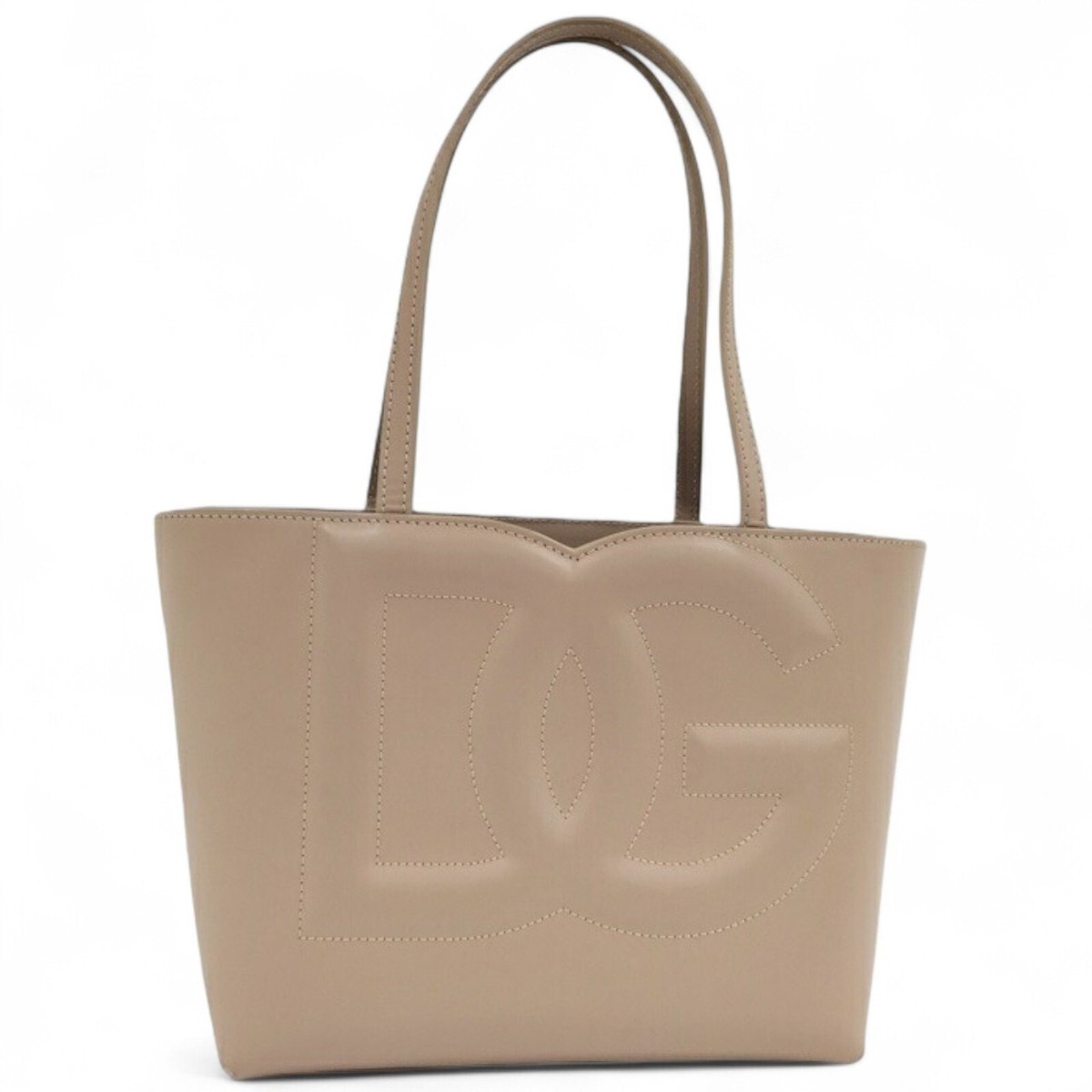 Dolce Gabbana Tote Bag Dg Logo Pink Leather Bb7337 | eBay