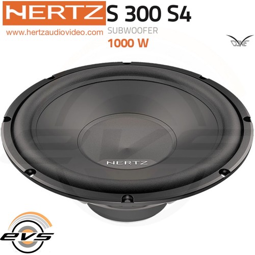 Hertz S 300 S4 Subwoofer 30cm - 1000W Max Für Auto Soundsystem