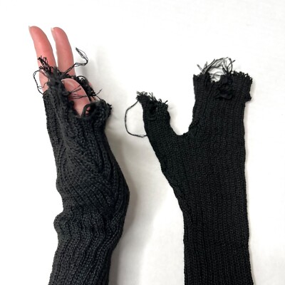 小物 fingerless gloves y2k opium archive Women's Y2K Aesthetics Arm Warmers Harajuku Vintage Star