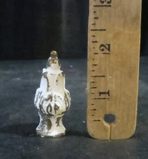 Shabby brass bronze lamp chandelier FINIAL Part Vintage Spain 1/8 IP acanthus LG