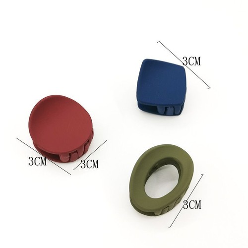 Geometric Hollow Acrylic Hairpins - Solid Color Crab Hairclip Headwear Accessory - Bild 8 von 36