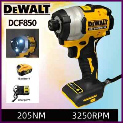 2025 Dewalt DCF850 Cordless Screwdriver 3250RPM 205N·m Brushless Lithium Impact