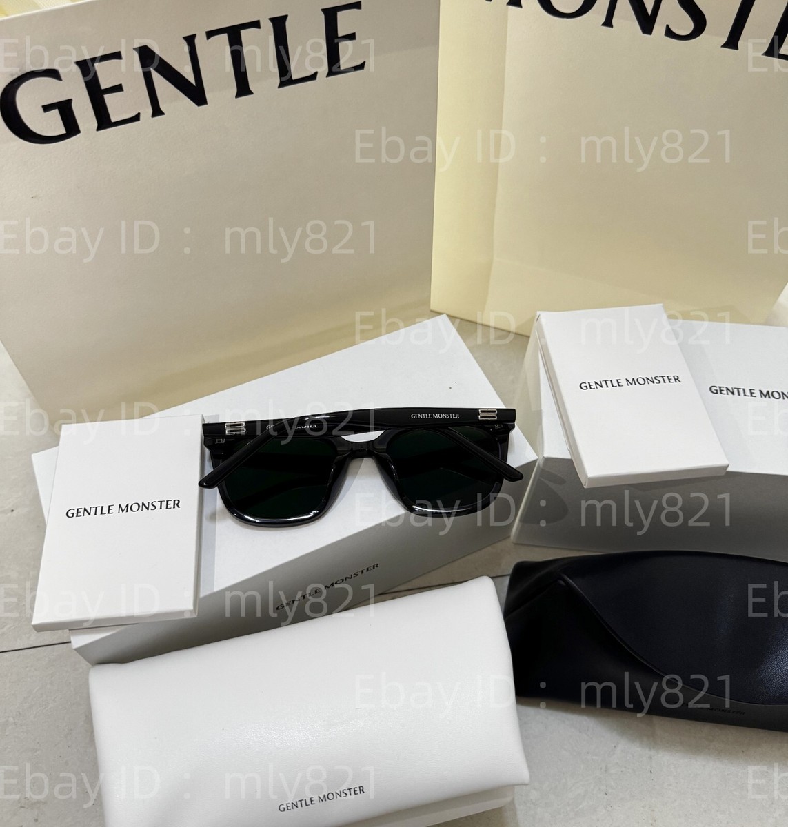 GentleMonster Pino 01 Sunglasses Black Frame Black Lenses | eBay