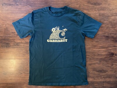 Carhartt WIP S/S Harvester T-shirt Men s Size M Work In Progress Green Yellow