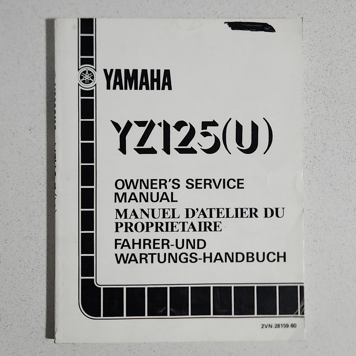 Yamaha Motorcycle Manuals and Literature 1987 Year of Publication 