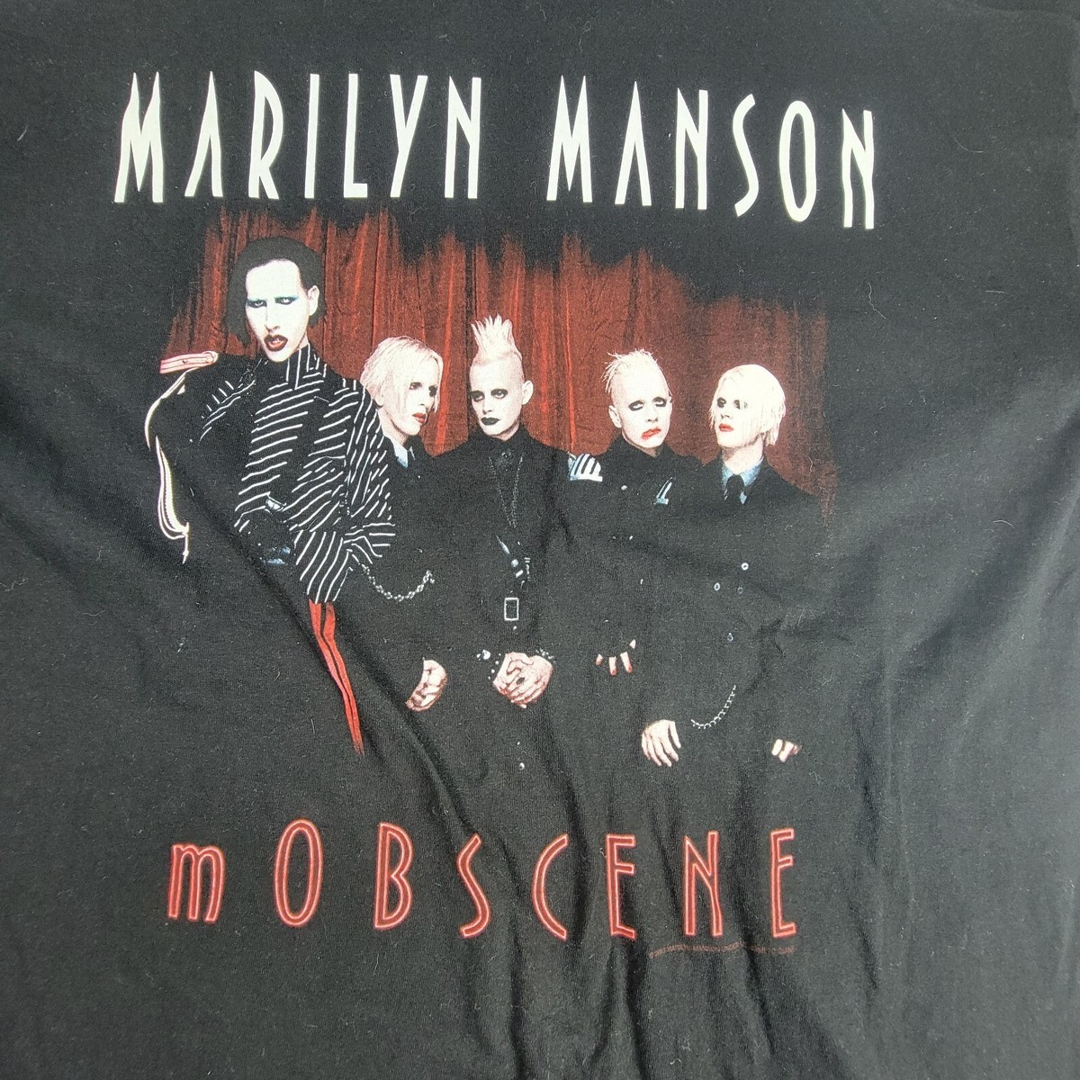 00's Marilyn Manson mOBSCENE Tシャツ 2003 Vtg 00s Marilyn Manson T Shirt Metal Tee Mobscene XL | eBay