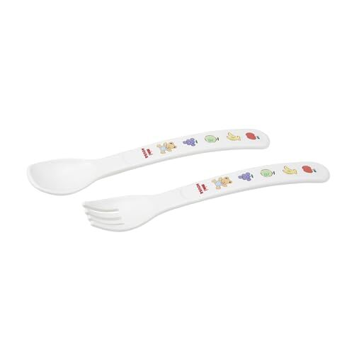 Miki House] Spoon and fork set set of 2 baby food made in