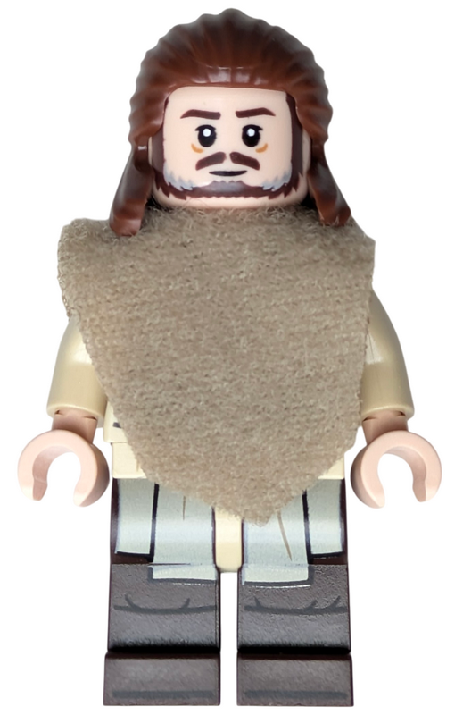 Lego Qui-Gon Jinn 75383 Dark Brown Beard Episode 1 Star Wars