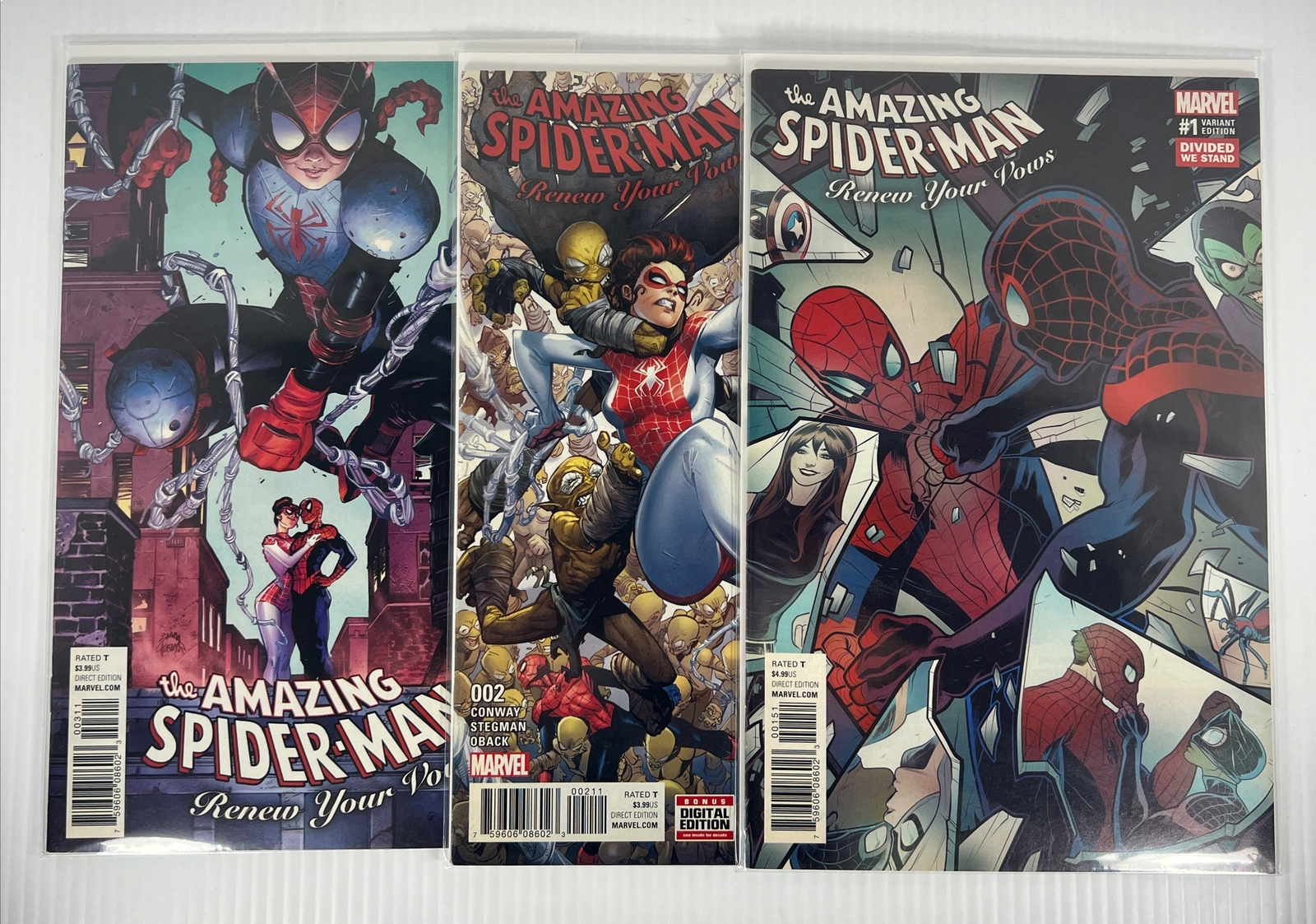 The Amazing Spider-Man Renew Your Vows #1-3 Vol 2 1st App Spiderling Marvel 2016