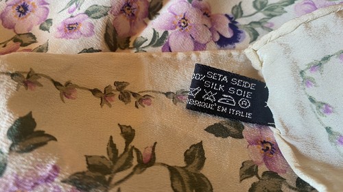100% Seta Vintage Foulard Anni 80’Roberto Capucci . - Foto 4 di 7