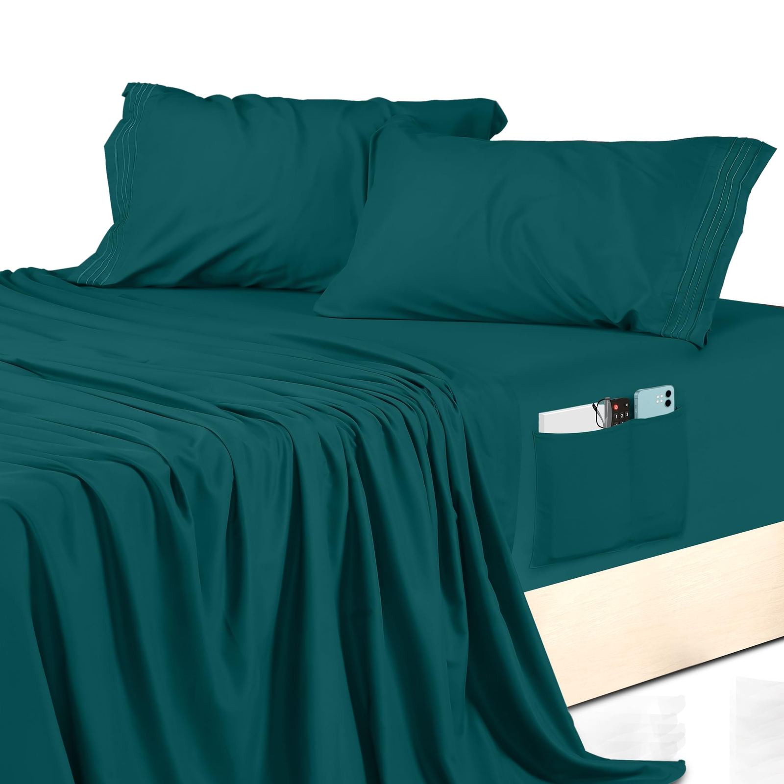 Utopia Bedding King Size Sheet Set – Soft Microfiber 4 Piece Hotel Luxury Bed...