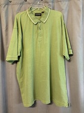 Reebok Golf  Vintage Men's Heavyweight Polo Olive Extra Large