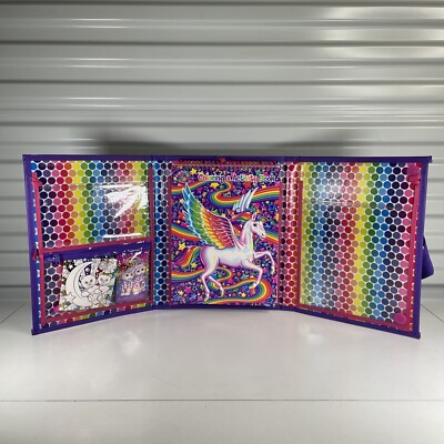 Lisa Frank TIKANNI HUSKY Trifold Portfolio Storage Case Folder