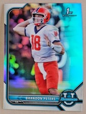 Brandon Peters 2021-2022 Bowman University Chrome Refractors #33 Illinois