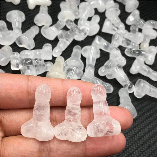 Wholesale Natural mix mini Penis Carved quartz Crystal Massager Wand Healing - Picture 66 of 296