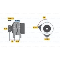 Bosch Generator Lichtmaschine 90A 14V FüR Peugeot 307 Break 3E 3A/C 301 3H