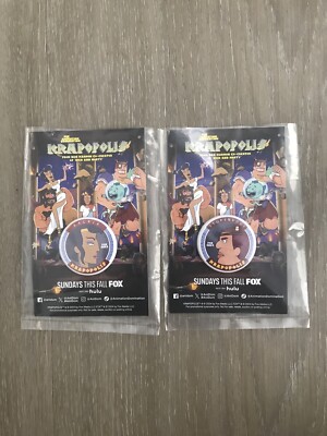 SDCC 2024 Krapopolis Delria & Stupendous Button Pin Fox TV | San Diego Comic Con