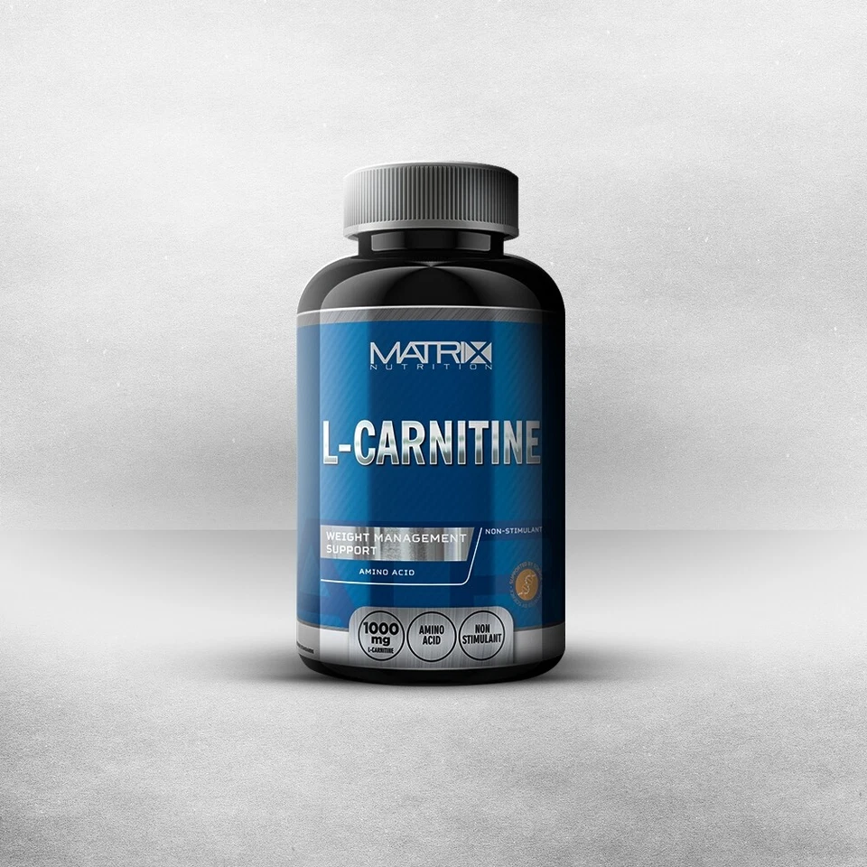 MATRIX NUTRITION L-CARNITINE TABLETS PUREST AMINO ACIDS IMPROVES PHYSICAL ENDURANCE - ALL SIZES