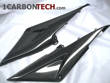CARBON FIBER LOWER TANK PANELS TRIMS 05-06-2005-2006 HONDA CBR 600RR