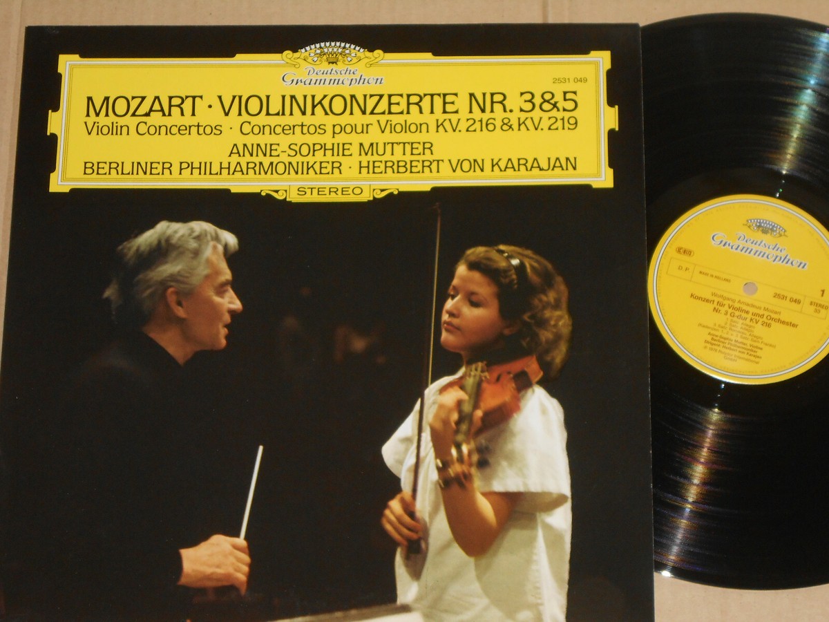 Mozart, Anne-Sophie Mutter, Herbert von Karajan -Violinkonzerte