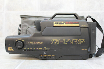 SHARP VL-27-W.   ハンデイカメラorビデオ Vintage Sharp VL-L270U VHS Camcorder with Zoom 12 HQ (UNTESTED) | eBay