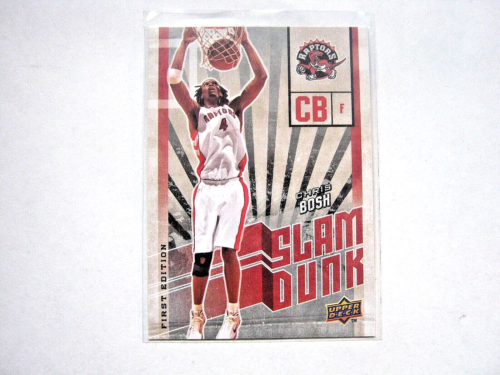 Chris Bosh 2009-10 Upper Deck First Edition Slam Dunk Insert Card #18 - Afbeelding 1 van 2