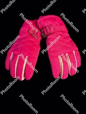 Girls Youth Champion C9 Ski Gloves Neon Pink Color NWOT WaterProof Size 4/7